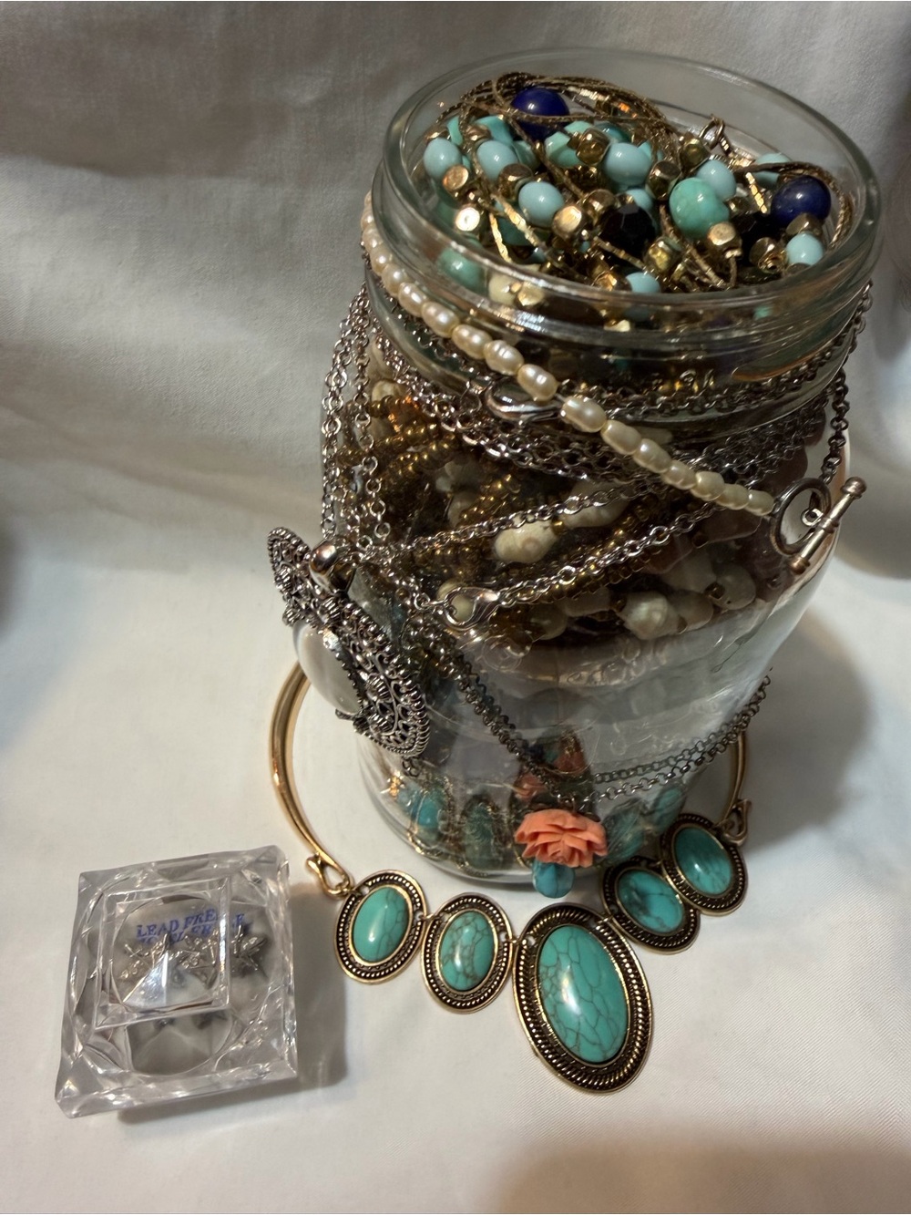Turquoise/western/amaaaazzzing mystery jewelry jar!!!